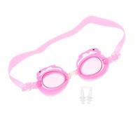 SHINEOFI Gafas de Natación Diseño de Mamífero Marino, Impermeables y Antivaho, Ideales para Natación y Decoración Verano en Rosa Silicona y Banda Suave