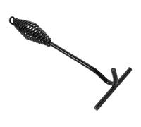 SHINEOFI Gancho Elevador para Tapa de Horno Holandés de Hierro Fundido 25 CM Mango en Espiral Resistente Accesorio Compacto para Cocina y Camping al Aire Libre Herramienta Segura para