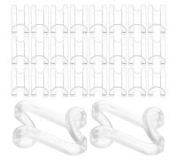 SHINEOFI Ganchos Conectores para Perchas de Ropa de plástico ABS, Forma de S, 60 Piezas, apilables, para Armario de Ropa y Centro Comercial