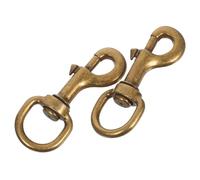 SHINEOFI Ganchos para Collares de Mascotas 2 Piezas Hebilla de Aleación de Zinc con Articulación Giratoria 360° Accesorio Resistente para Correas de Tracción Uso en Perros y Gatos