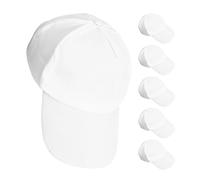 SHINEOFI Gorra de Béisbol Infantil de Algodón Blanco para Pintar a Mano, Resistente Decoloración, Adecuado para Excursiones Escolares y Vacaciones