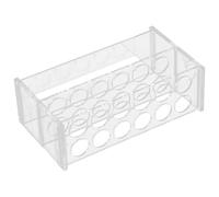 SHINEOFI Gradilla Transparente de Acrílico para Tubos de Ensayo de 25ml, 6 | Uso en Laboratorio y Clínica, Soporte Fiable para Tubos de Centrífuga, Ligero y Seguro