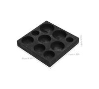 SHINEOFI Grafito Molde De Metal De Grafito Molde De Monedas De Placa De De Fundición De Barras De Metal De Fundición De Lingotes De Barra De