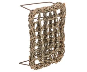 SHINEOFI Hamaca de Pasto Marino Natural para Reptiles, Tumbona | Accesorio para Terrarios de Reptiles y Barbudos, Tejido Khaki, Fácil de Limpiar, Anti-deslizante