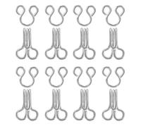 SHINEOFI Hebillas Metálicas para Ropa Interior y Abrigos, Gancho Creativo de 14 Mm, 100 Pares para Costura y Manualidades, Botones Invisibles para Suéteres y Capas, Cierre Metálico