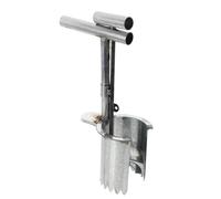 SHINEOFI Herramienta Manual para Plantar Bulbos de Acero Inoxidable con Resorte Automático Herramienta para Trasplante de Plantas de Jardín Compatible con Suelos Arenosos y Arcillosos 1