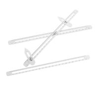 SHINEOFI Herramientas de Medición para Cerámica Regla Plástica Multifuncional para Grosor Profundidad Arcilla Resistente y Ligera para Artesanía Alfarería