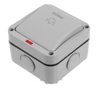 SHINEOFI Interruptor Botón Pulsador para Exterior Montaje en Pared Contacto Momentáneo para Control de Acceso Puerta Garaje y Sistemas de Timbre Uso en Baño y Jardín