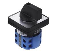 SHINEOFI Interruptor Rotativo de Leva de 2 Posiciones 550v 20A 8 Terminales para Conmutación de Doble Fuente Control de Motores Selector de Transferencia Eléctrico de Alta Corriente