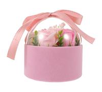 SHINEOFI Jabón de Flores Perfumado Aceite Esencial de Rosas Ramo de Jabón Rosa en Caja de Obsequio sin Irritación Adecuado para Obsequio Día Madre San Valentín Decoración Hogar