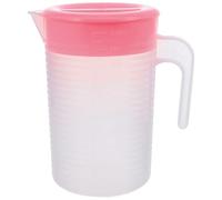 SHINEOFI Jarra de Agua Fría 2000 Ml Rosa Escala Tetera Portátil para Té y Bebidas Recipiente Grande para Uso Doméstico y Fiestas Jarra Asa Resistente y Práctica