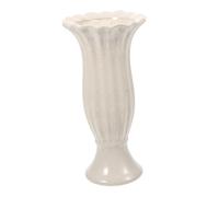 SHINEOFI Jarrón Conmemorativo De Cerámica para Tumbas Blanco, Maceta Urna Resistente Intemperie, Florero De Jardín para Cementerio y Funerales, Decoración Exterior De Cementerios