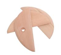 SHINEOFI Juego de 3 Raspadores de Arcilla Forma de Luna de Madera para Cerámica, Manejo Cómodo y Fácil Mantenimiento para Proyectos de Arte DIY
