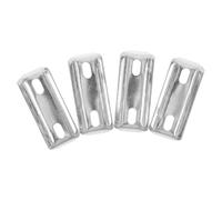 SHINEOFI Juego de 4 Piezas de Base para Toallero en Acero Inoxidable Plata con Diseño Estable de Tornillo y Placa Base Reforzada para Reemplazo Diario