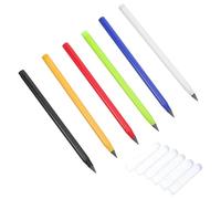 SHINEOFI Juego de 6 Lápices Eternos sin Afilar, Reutilizables, Lápices Mecánicos para Aula y Dibujo Escolar, Herramienta de Escritura Sostenible