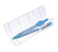 SHINEOFI Juego de Compás Matemático, Compás de Dibujo Portátil, Dibujo Circular para Geometría, Suministros para El Hogar, La Oficina Y La Vuelta Al Cole, Azul