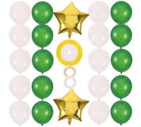 SHINEOFI Juego de Globos de Árbol de Navidad 93 Piezas Set de Globos Navideños de Látex y Aluminio Verde Decoración para Fiestas y Guirnaldas Festivas Adecuado para Eventos y Sesiones