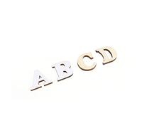 SHINEOFI Juego de Letras Autoadhesivas de Madera para Fotografía y Decoración, 26 Piezas A-Z Adhesivo Doble Cara, Fácil de Pegar en Paredes y Puertas para Fiestas y Manualidades