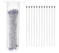 SHINEOFI Kit de 100 Alfileres de Acero Inoxidable para Fijar Insectos Tamaño 00 Herramienta de Entomología para Conservación y Exhibición de Muestras Uso Profesional y Aficionado