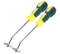 SHINEOFI Kit De 2 Herramientas Para Lechada y Calafateo, Removedor De Sellador De Tungsteno, Raspador Manual Para Juntas De Baldosas, Limpieza Precisa Cocina y Hogar, Color Aleatorio, Tamaño Pequeño