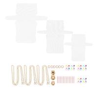 SHINEOFI Kit de 3 Hojas de Malla Plástica para Hacer Bolsos, Sábanas de Crochet y Láminas Acolchadas, Material Resistente en Tamaños Pequeño, Mediano y Grande, Adecuado para Manualidades