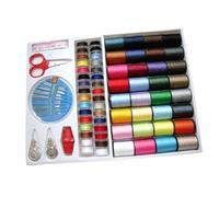SHINEOFI Kit De Costura Para Máquina Con Hilos De Coser Surtidos, Kit De Reparación De Ropa Para Principiantes, 64 Unidades Coloridas, Multicolor, Herramientas Básicas Para Costura Casa y Viaje