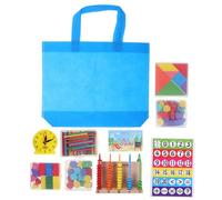 SHINEOFI Kit De Materiales Didácticos Manipulativos De Matemáticas para Preescolares Herramientas De Aprendizaje con Bloques De Patrones Bloques De Base Diez