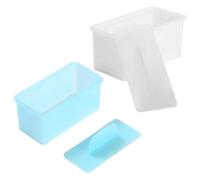 SHINEOFI Kit de Moldes para Sushi DIY 2 Piezas Musubi Cuadrados, Molde para Bolas de Arroz Pequeñas de Abs Grado Alimenticio, Colores Azul, Utensilios para Preparar Onigiri Caseros