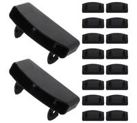 SHINEOFI Kit de Repuesto Duradero 20 Soportes de Plástico para Listones de Cama Negros Ajuste Seguro y Resistente para Estructuras Individuales, Dobles y King Size
