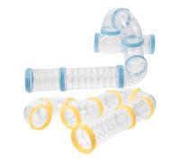 SHINEOFI Kit de Tubos de Túnel para Hámster de 2 Juegos, Accesorio Desmontable de PP para Jaula de Mascotas, Conexión DIY para Parque Divertido y Exploración