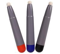 SHINEOFI Lápices Ópticos Capacitivos para Pizarra y Pantalla Táctil, Paquete de 3 Bolígrafos Punta de Fieltro, Compatibles Dispositivos Electrónicos, Colores Rojo Azul y Negro, Escritura
