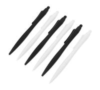 SHINEOFI Lápices Táctiles para Tableta y Dibujo LCD para Niños, Punta Fina, Alta Precisión, 6 Piezas (Negro y Blanco), Portátil y Reutilizable para Pantalla Táctil y Juegos