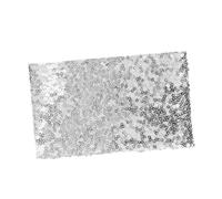 SHINEOFI Lentejuelas S Perladas S Tela Material De Lentejuelas Para Decoraciones Disfraces 135x100cm Plata