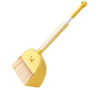 SHINEOFI Limpieza Infantil con Escoba y Recogedor Mini Diseño de Pato Amarillo Ligero y Duradero para Enseñanza Doméstica y Organización Casa