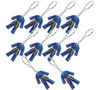 SHINEOFI Llavero Acrílico Ligero y Coleccionable 10 Piezas Tamaño 10.8x5.2x4.3cm de Uniforme de Taekwondo Adecuado para Graduaciones y Torneos