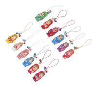 SHINEOFI Llavero para Teléfono Móvil Muñecas Rusas Anidadas 12 Piezas Color Aleatorio Correa de Nailon Resistente y Cordón para Llaves Accesorio Decorativo Ligero para Color Aleatorio