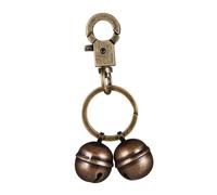SHINEOFI Llaveros con Campana para Perros y Mascotas Colgante de Latón Elegante con Gancho de Accesorio Práctico para Collares y Arneses Sonido Claro para Seguimiento Resistente Uso Diario