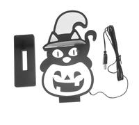 SHINEOFI Luz de Neón de Calabaza para Halloween con Base Lámpara de Mesa LED USB Decoración Interior y Habitaciones Infantiles Diseño Único y Neón