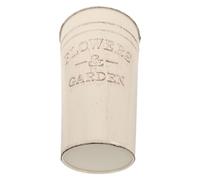 SHINEOFI Maceta de Hierro Vintage sin Asa 25 Cm de Alto, Cubo Metálico Retro para Flores y Jarrón Jarra Decorativo Adecuado para Comedor, Salón y Balcón, Jardinera Rústica de Cubo de Metal
