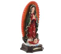 SHINEOFI Madre María de Resina Portátil, Figura Religiosa Católica Detallada Estatua Escultura de Mesa Adorno Sagrado Compacto para Decoración del Hogar y Sala de Estad para Devoción