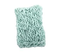 SHINEOFI Manta de Lana Tejida Mano para Accesorio de Fotografía de Recién Nacidos Mantita de Punto Foto para Bebe para Sesiones de Fotos