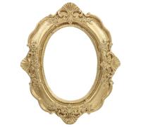 SHINEOFI Marco de Fotos Vintage en Pequeño de Yeso Azul Cian, Adorno Decorativo para Mesa y Fotografía, Marco Europeo para Exhibición y Decoración en Hogar y Tienda