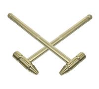 SHINEOFI Martillo Mini de Latón Macizo Multifunción para Reparación de Relojes Destornillador de Precisión, Mango Cómodo, 2 Piezas, Uso Doméstico y Bricolaje