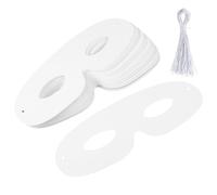 SHINEOFI Máscara En Blanco 40 Juegos De Máscaras De Mascarada Blanca De Media Cara Máscaras De Papel Sin Terminar Para Halloween Carnaval Suministros Para Fiestas Accesorios De Cosplay