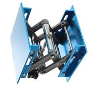 SHINEOFI Mesa Elevadora Manual Gato de Tijera Plataforma Elevadora de Aluminio 100X100 MM Portátil para Laboratorio y Uso Industrial