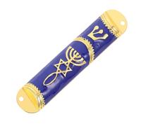 SHINEOFI Mezuzá Decorativa Religiosa de Metal Vintage para Puerta, Decoración del Hogar Símbolos Sagrados, Tamaño Compacto, Adecuado para Bendecir y Proteger Espacios Color Color Aleatorio