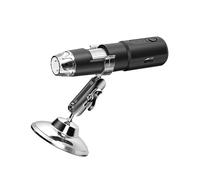 SHINEOFI Microscopio Digital USB con Luz LED Microscopio Electrónico Portátil para Estudiantes Compatible con Laptop y Móvil Soporte Estable y Función de de Imágenes