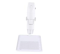 SHINEOFI Microscopio Digital USB Portátil para Teléfonos para Inspección de Biología Joyas y Textiles Diseño Práctico y Duradero Color Blanco