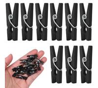 SHINEOFI Mini Pinzas de Madera Negras 2,5 Cm 0,3 Mm 100 Piezas para Fotos, Manualidades y Decoración del Hogar, Clips Creativos para Colgar Fotos y Organizar Recuerdos