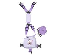 SHINEOFI Mochila Tipo Chaleco para Perros Pequeños S Arnés Ajustable y Correa Portátil Diseño Antiescape Resistente para Gatos y Cachorros al Aire Libre Color Morado Patrón Conejito